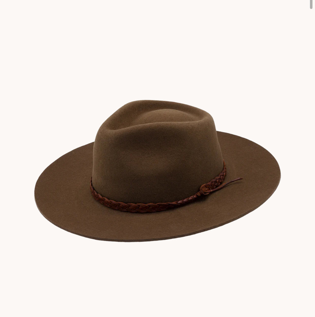 Brown Handmade fedora